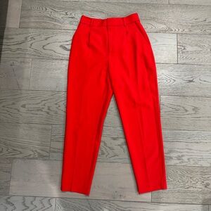 Zara red trousers size small (4-6)